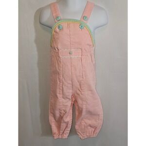 Vintage McKids Corduroy Overalls 20-25lbs 9-12months Pink